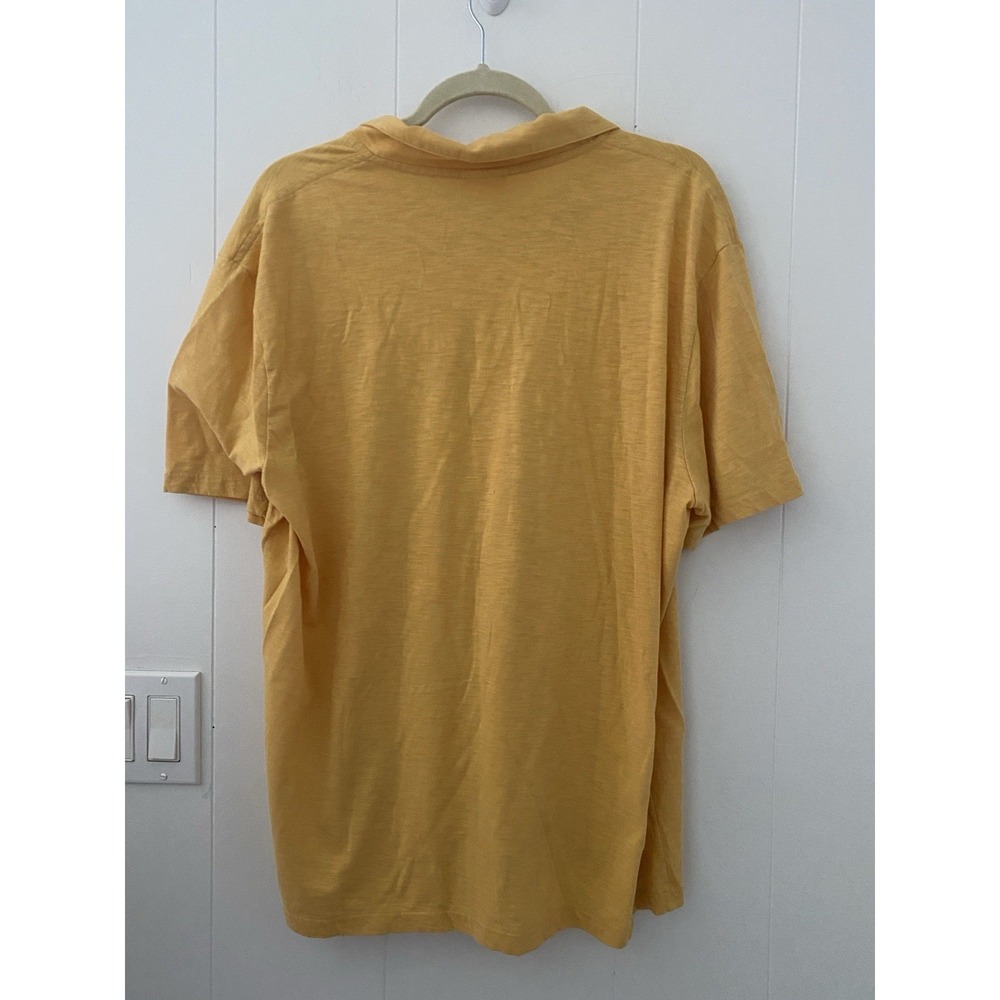 VTG 90' Lacoste Regular Fit Polo Shirt Men's 7 XXL Golden Yellow Peru - Picture 3 of 5